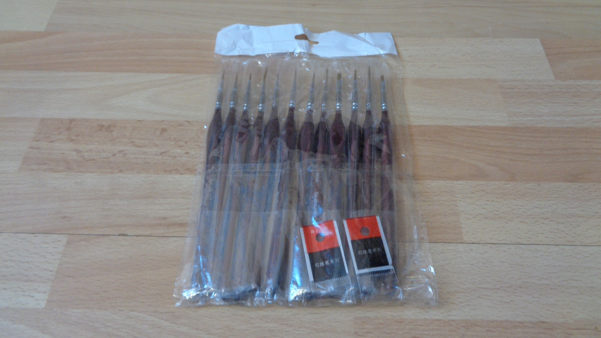 2846 – Ensemble de 12 Pinceaux pour Peinture, Aquarelle neufs – Image 7
