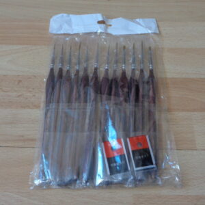 2846 – Ensemble de 12 Pinceaux pour Peinture, Aquarelle neufs