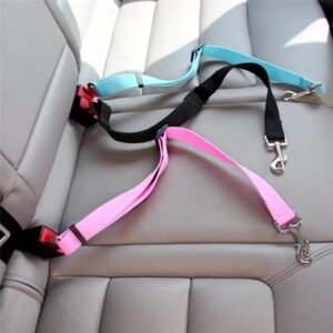 2911 – Laisse Ceinture de Sécurité bleue pour Chien / Chat  neuve