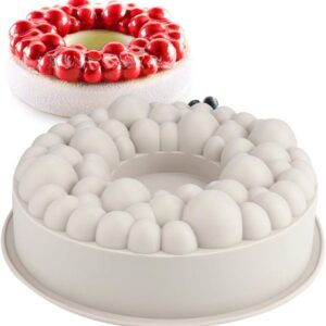 3075 – Moule à gâteau rond 3D en silicone nuage neuf
