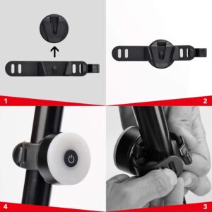 3000 – Lampe pour Vélo LED Clignotante Feu Arrière, 5 Modes d’éclairage neuve