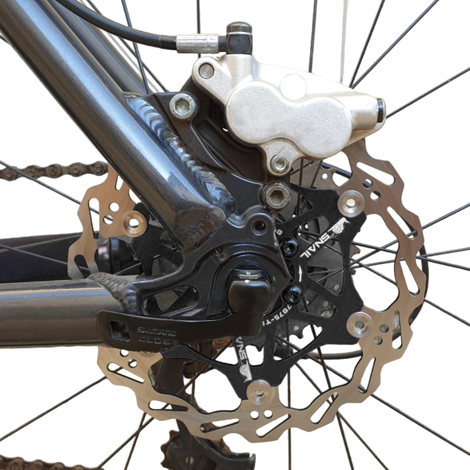 3020 – Disque de frein noir pour vélo 180 mm neuf – Image 2