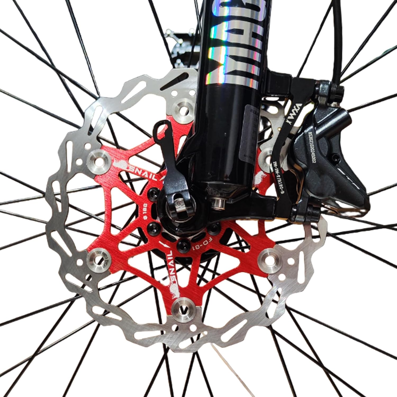 3021 – Disque de frein rouge pour vélo 180 mm neuf – Image 4