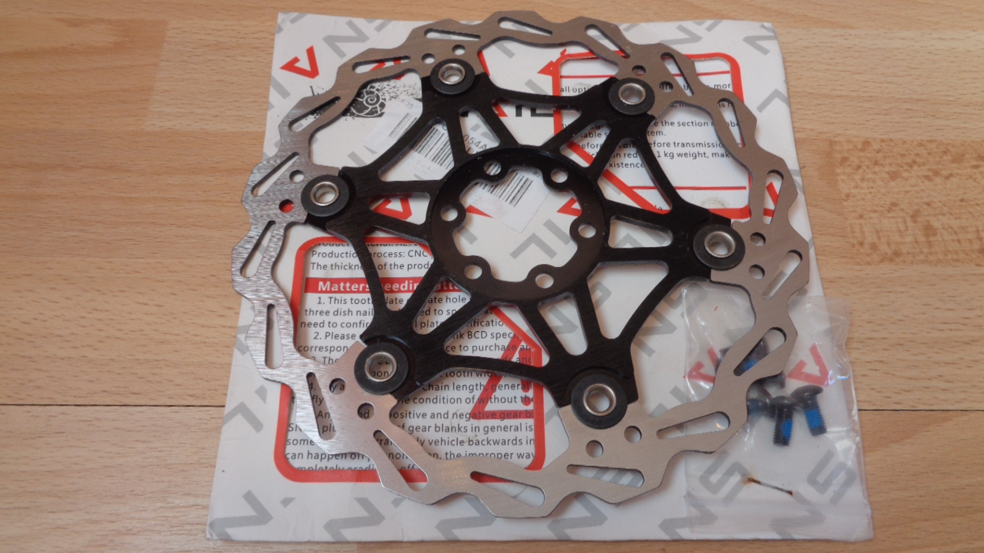3020 – Disque de frein noir pour vélo 180 mm neuf – Image 4