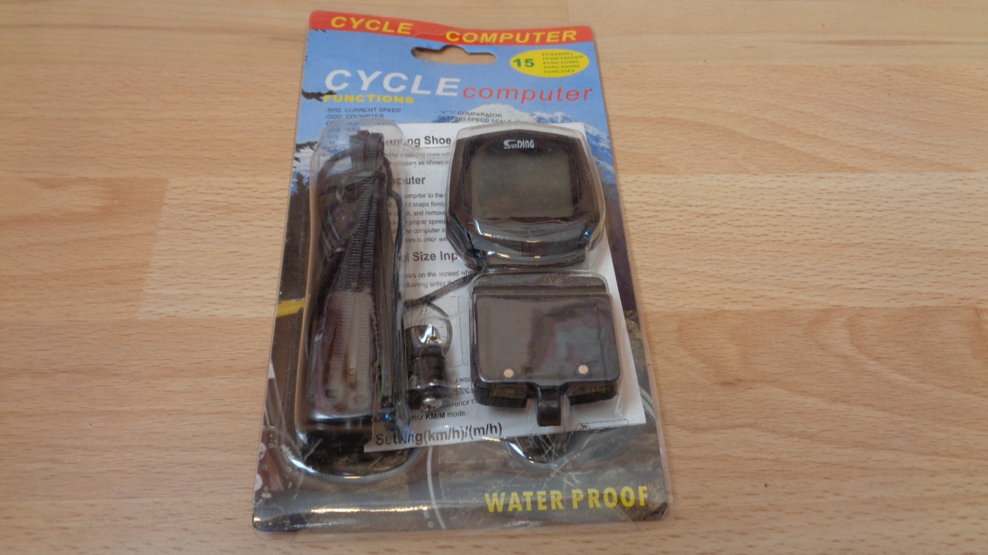 3034 – Compteur de vitesse Sunding avec écran LCD pour vélo neuf – Image 3