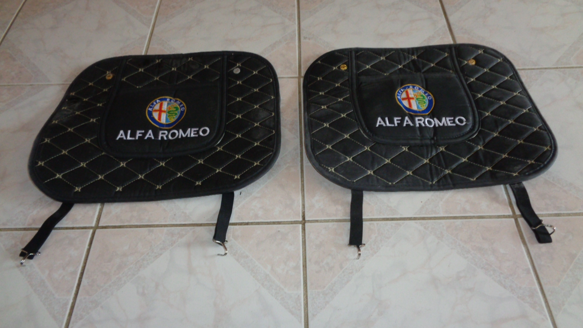 3080 – 2 Protections arrières de siège de voiture, Alfa Romeo neufs – Image 6