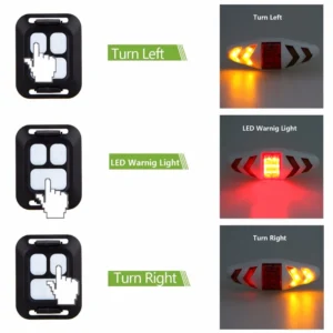 3047 – Clignotant sans Fil à Distance blanc LY-0378 pour Vélo neuf