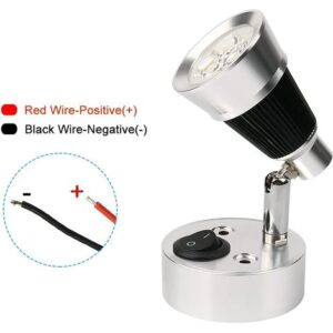 3102 – Lampe de lecture avec interrupteur 12 V neuve