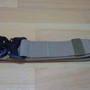 3117 – Ceinture militaire tactique beige boucle à dégagement rapide extensible neuve