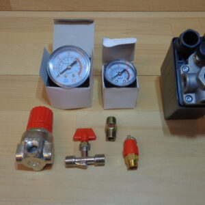 3118 – Compresseur d&rsquo;air pressostat valve pressostat avec manomètre neuf
