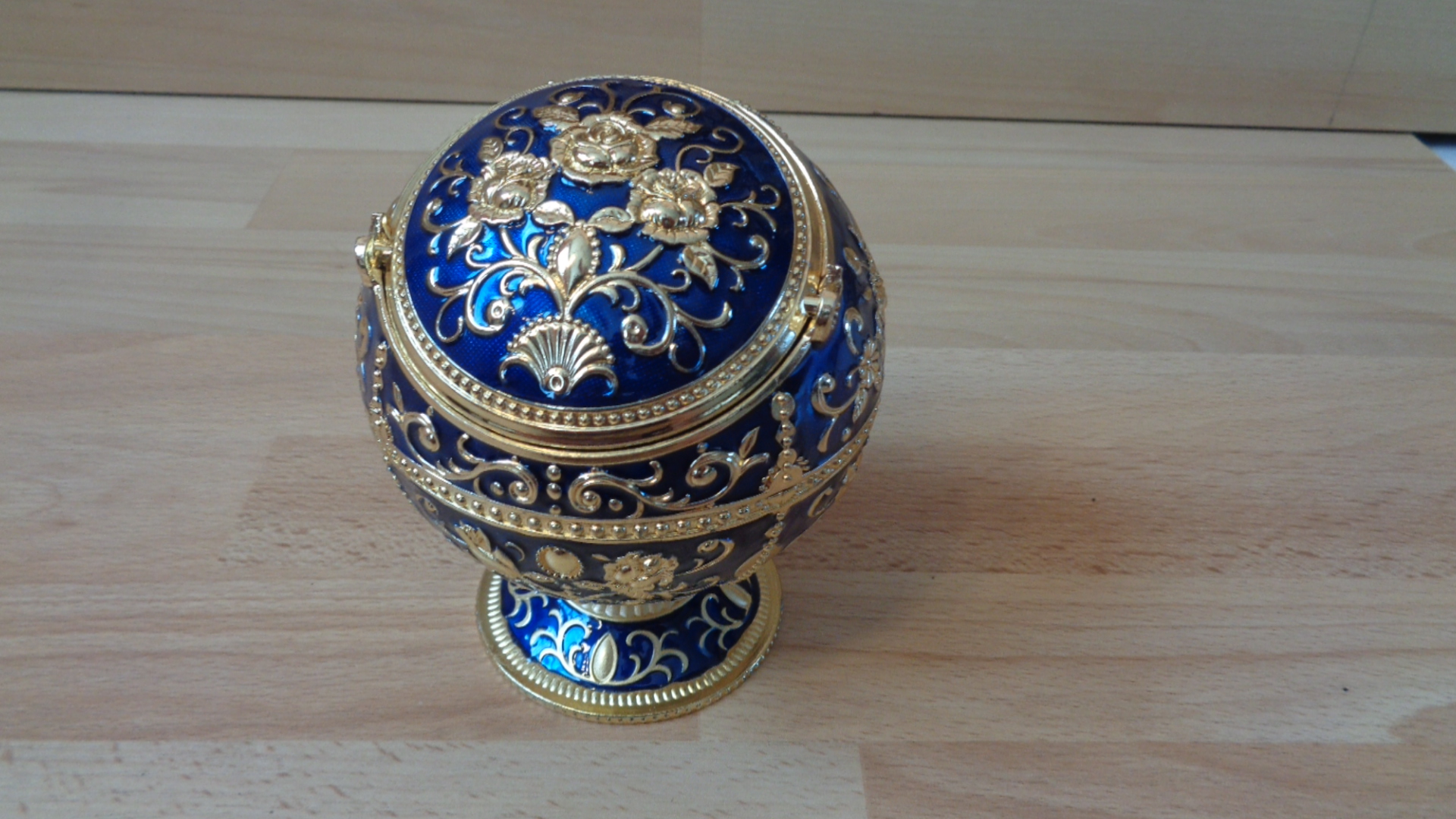 3153 – Cendrier Boule Rétro - Bleu Foncé neuf – Image 11