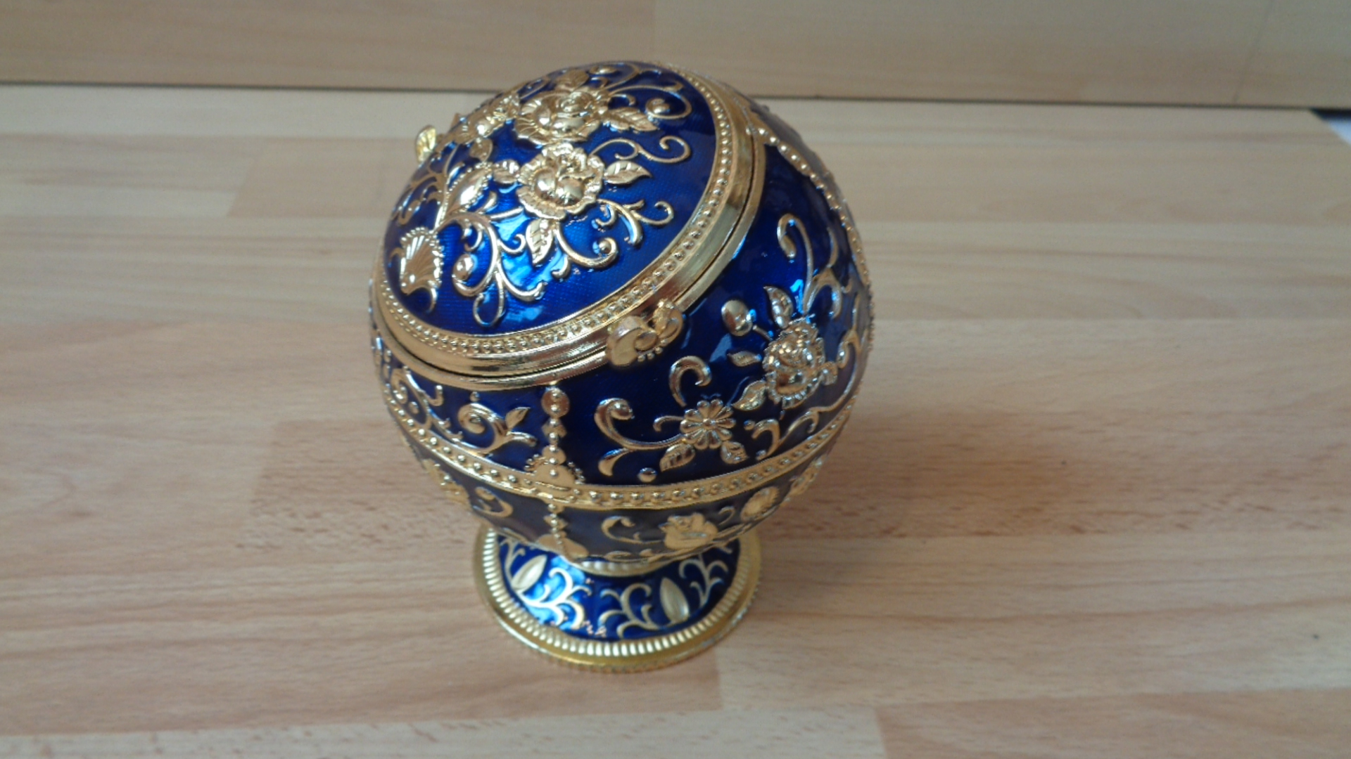 3153 – Cendrier Boule Rétro - Bleu Foncé neuf – Image 8