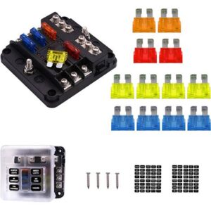 3206 – Bloc de fusibles à 6 voies, fusible à lame 12 V neuf