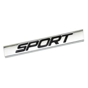 3178 – Emblème en métal noir 3D avec logo SPORT neuf