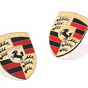 3179 – 2 Emblèmes en métals 3D écussons porsche métals neufs