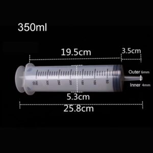 3164 – Grosse Seringue de 350 ml avec tuyau neuve